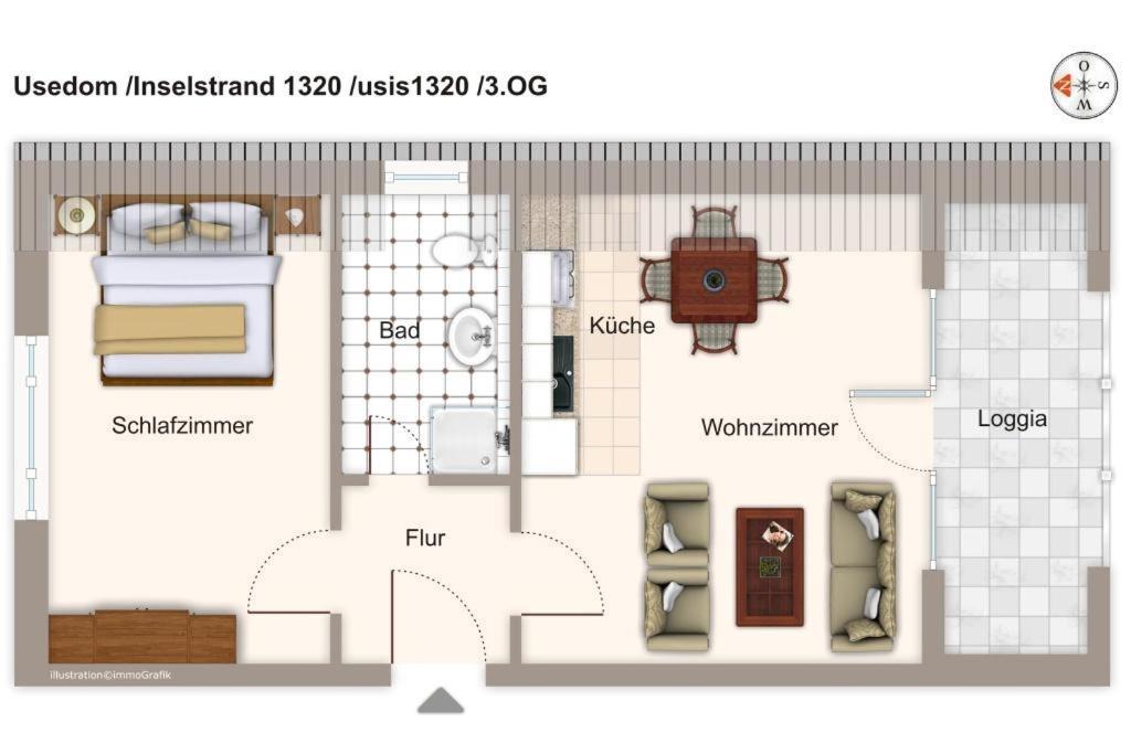 Inselstrand Inselstrand 1320 Heringsdorf (Usedom) Exterior foto